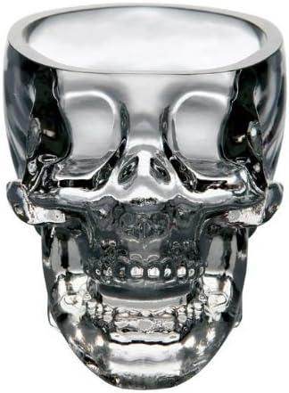 Kitchen & Dining Entertaining Glassware Drinkware Old Fashioned Glasses Skull Cup for Serving Scotch Whiskey Mixed Drinks (4)