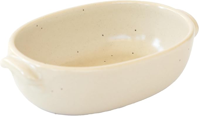 Banko Ware Au Gratin Dish, Small, For One Person Diameter Approx. 7.5 inches (19 cm), Heat Resistant, Ceramic, Oven Safe, Direct Fire, Microwave Safe, Dishwasher Safe, Beige, Made in Japan