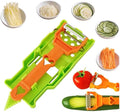Multifunctional Kitchenware Set, 3-in-1 Peeler Multifunctional Single Blade Peeler, Lemon Squeezer Potato Peeler, Multi Cutter and Julienne Set with Grating Plate Great for Fruit and Vegetable