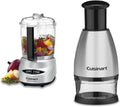Cuisinart Mini Prep Plus Food Processor, 4 Cup, Brushed Stainless & CTG-00-SCHP Chopper, 8.2" x 3.9" x 3.9", Stainless Steel/Black
