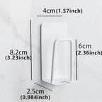 BAIEUEJO 4PCS Mug Hooks Wall-Mounted Mug Holder, Coffee Cups Holder Hanger no Drilling,Toothbrush and Cup Organizer,Storage Hooks for Kitchen, Living Room, Office (White-1cup)