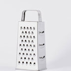 Hemoton Stainless Steel Kitchen Grater Multi-Use Vegetable Cutter and Cheese Shredder with Non-Slip Handle 7.99X3.58X2.59 Inch for Fruits Ginger and Potato Preparation