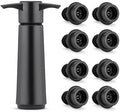 Wine Stoppers Vacuum with Pump, Keep Wine Fresh for up to 7 Days -1 Pump 8 Stopper, Wine Pump and Wine Vacuum Stopper, Reusable for Wine Saver, Wine Stoppers for Wine Bottles