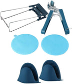 Leadigol Kitchen Hot Plate Gripper,Dish Plate Clip Anti-scald Placemat Kitchen Gadgets Dish Pad Stainless Steel Bowl Remover