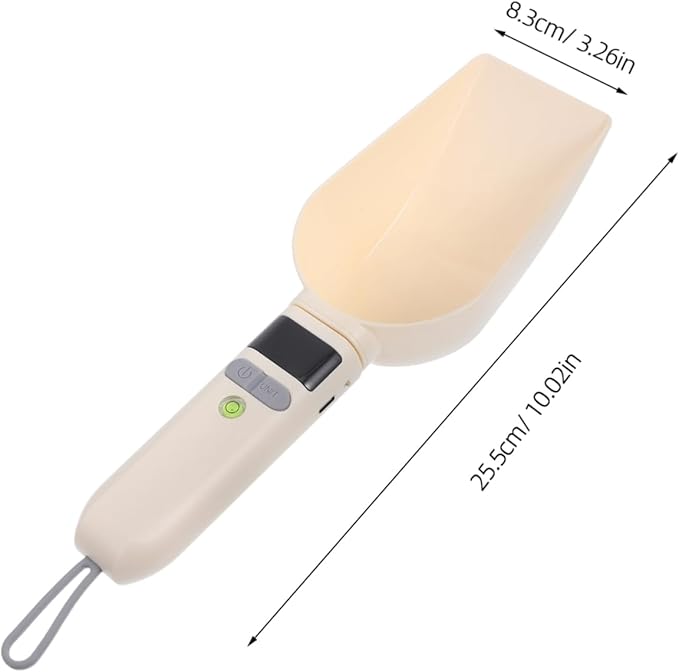 Cabilock Electronic Spoon Scale Digital Measuring Tool for Pet Food Precise Dog Food Portion Control