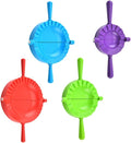 DOITOOL 4pcs Dumpling Maker Set Plastic Pp Dumpling Press Cutters with Large, Medium, Small, Mini Molds for Manual Dough Sealing and Kitchen Cooking Tools Random Color