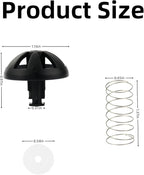 Coffee Machine Brewing Basket Bottom spring loaded stopper kits Fits for Black+Decker coffee makers Brew Basket, fits majority 4-12 Cup Drip 990117900 990237500 Coffee Makers