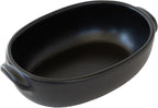 Banko Ware Au Gratin Dish, Small, For One Person Diameter Approx. 7.5 inches (19 cm), Heat Resistant, Ceramic, Oven Safe, Direct Fire, Microwave and Dishwasher Safe, Black, Made in Japan