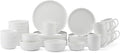 Mikasa Samantha Bone China Lightweight Chip Resistant 40 Piece Dinnerware Set, Service for 8