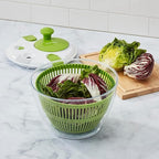 Cuisinart Large Spin Stop Salad Spinner- Wash,Spin & Dry Salad Greens,Fruits & Vegetables,5qt,CTG-00-SAS1,(Pack of 4)