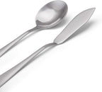 5-Piece 18/0 Stainless Steel Serving Set, sharecook Large Hostess Set with Round Edge, Mirror Finished,Dishwasher Safe