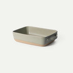 Mora Ceramic Baking Dish with Handles For Casserole, Lasagna, Gratin, Broiling, Roasting, and Baking. Large 9x13 in Pan, Extra Deep - Porcelain Serving Bakeware from Oven to Table. Freezer Safe - Thyme