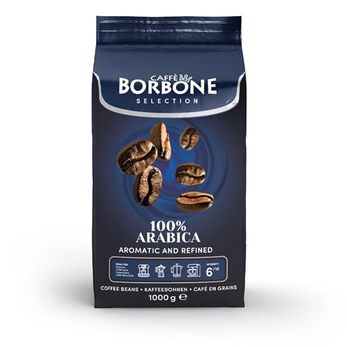 Caffè Borbone Whole Bean Coffee, Medium Roast 100% Arabica Blend, Aromatic and Refined Italian Coffee, 2.2 lb Bag