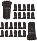 Esatto 24 Pieces Pour Spout Covers - Liquor Bottle Toppers Black, Universal Bottle Pour Dispenser,Liquor Bottle Covers Bottle Cover Dust for Home Kitchen Tools Supplies