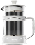 Transparent Glass French Press Pot Heat-resistant Coffee Teapot Filter Cup Hand Punch Cold Brew Pot Household Office Coffee Cups(800ml)