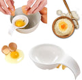 Egg Yolk Separator, for Baking Cakes Egg Separator for Raw Eggs,Plastic Egg Separator Egg Yolk White Filter,Bowl-Clip Egg White and Yolk Separator Strainer,Kitchen Gadget Cooking Specialty Tools