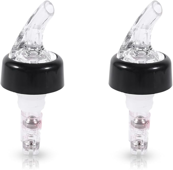 2PCS Automatic Measured Bottle Pourer, 50ml Drinks Wine Cocktail Dispenser Liquor Bottle Pourer Home Bar Tool for Bartender ﻿ (white)
