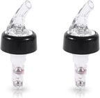 2PCS Automatic Measured Bottle Pourer, 50ml Drinks Wine Cocktail Dispenser Liquor Bottle Pourer Home Bar Tool for Bartender ﻿ (white)