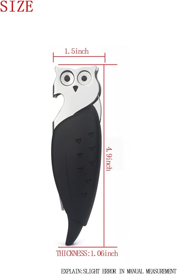 Unique Eagle Corkscrew, Professional Waiters Corkscrew Wine Key Bottle Opener,Manual Wine Key for Servers, Waiters, Bartenders and Home Use