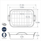 Nordic Ware Turkey Roaster with Rack, Copper
