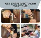 A Bar Above Manual Wine Bottle Opener, Corkscrew Wine Key, for Servers, Waiters, and Home Bartenders, with Foil Cutter, Bottle Cap Remover, Beer and Tool Accessories, Black, 3 Pack
