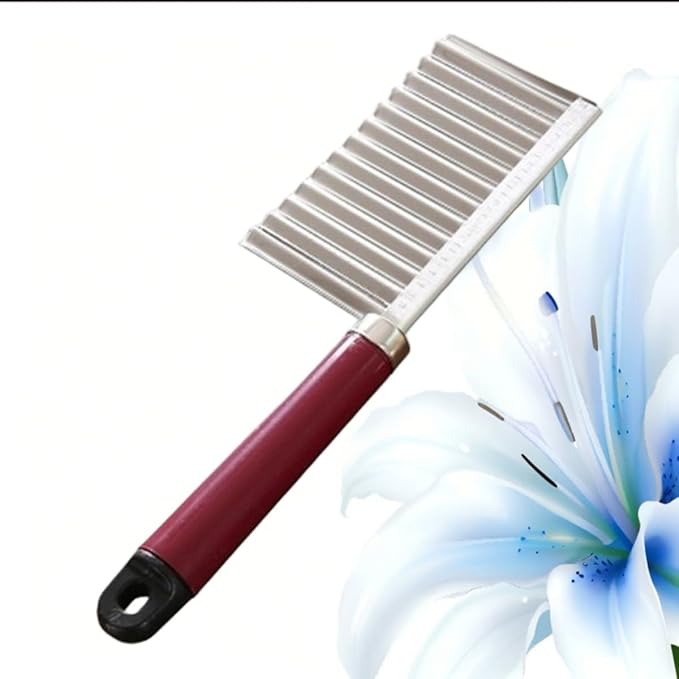 Kitchen Cooking Set 狼牙土豆刀波浪刀 Kitchen Cookware Set 家用切菜切片神器花式切条器薯条洋芋专用刀