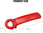1 Pack Red Jar-key Jar Opener The Original Easy Use by Anyone (Transparent)
