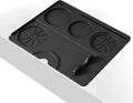 Espresso Tamping Mat, Tamper Mat for Espresso Machine Accessories, Food Grade Silicone, 9.84''x7.87'' Non-Slip, Waterproof, Heat Resistant and Easy to Clean - Black