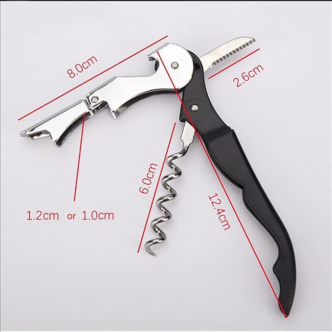 Waiter Corkscrew Professional Wine Opener with Foil Cutter,Manual Wine Bottle Opener for Servers, Bartenders and Waiter (2, Pink)