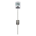 Taylor Programmable Digital Candy and Deep Fry Thermometer with Green Light Alert Display, Long Stem, and Adjustable Pan Clip, White