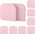 Pan Scraper, 10 Pcs Pot Scraper Plastic, Pot Scraper Non Scratch for Cast Iron, Pot and Pan Cleaning, Sturdy Scraper Kitchen Tool，Pink