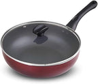 Wok - Electric Stir-Fry Wok， Auto Cooking Cooker， Stir-Fry Wok， Sauté Wok， Slow Cooker， Stew Pot， Automatic Stir-Fry， Saucepan， Cook Soup-34cm，32cm