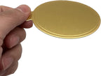 100pcs Mini Cake Boards, 3.1" Mini Round Cardboard, Mousse Cupcake Base for Cake Dessert, Golden