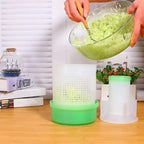 1pc Vegetable stuffing dehydrator salad washer dryer Lettuce Washer and Dryer kitchen fruit vegetable water drain food strainers Filling Squeezing Tool pp portable Fresh bowl