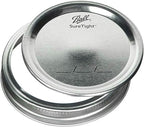 Ball Regular Mouth Mason Jars with Lids & Bands, Half Pint, 8-oz (2-Pack)