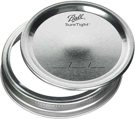 Ball Regular Mouth Mason Jars with Lids & Bands, Half Pint, 8-oz (2-Pack)
