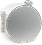 100pcs Mini Cake Boards, 3.1" Mini Round Cardboard, Mousse Cupcake Base for Cake Dessert, Silver