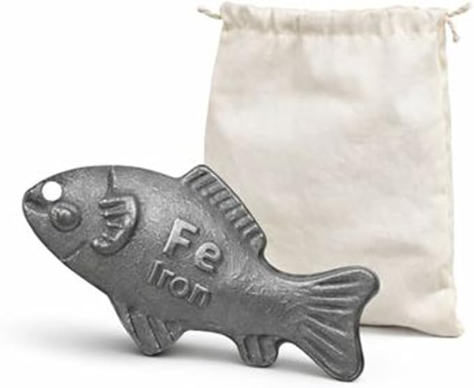 Iron Fish Cooking Tool,Add Natural Sources of Iron to Food and Water, Natural Irons Supplement to Irons Source for Adults Vegetarians, Cooking Great Gift (1)
