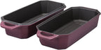 Flavehc Bread Pan Cast Iron Loaf Pan with Lid Bread Loaf Pan 13x5 Inch Enameled Cast Iron Sourdough Bread Pan,Magenta