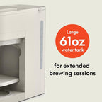 BELLA VersaBrew 2-in1 Coffee Maker, K-Cup compatible, Brew 3 Sizes Carafes & Single Serve Cups, Dishwasher Safe Reusable Filter & Filter Holder, Iced Coffee Function, 60oz Tank, Oatmilk