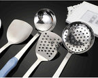 Kitchen Utensils Set Non-stick Kitchenware Cooking Tools Spoon Soup Ladle Spatula Shovel Accessories(D)