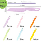 6 Pieces Plastic Fruit Knife: Food-Grade, Kid Kitchen Knife Set Safe | Children's Safe Cooking Knives Perfect for Fruits, Cake, Vegetables & Daily Kitchen Use