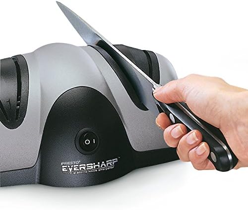 Presto 08800 EverSharp Electric Knife Sharpener,2-Stage System,Silver/Black,(Pack of 4)