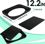 Rectangular Pie Pan Nonstick Tart Pan With Removable Bottom Heavy Duty Carbon Steel Fluted Quiche Pan Tart Mold for Baking Mousse Cakes Dessert,12.2 x 1.2-Inch
