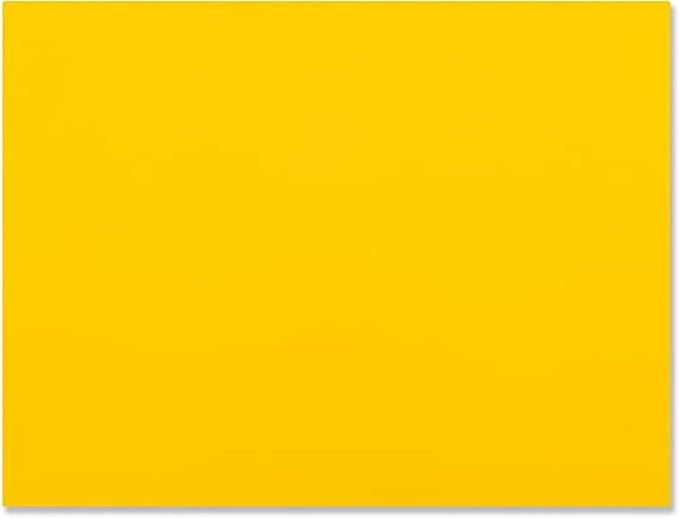 TrueCraftware- 20" X 15" X 1/2” Cutting Board for Kitchen Yellow Color Plastic- Durable Color Coded Kitchen Cutting Board Chopping Board Non Slip Cutting Mat for Meat Vegetables Dishwasher Safe