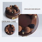 Baking Accessories And Tools Silicone Chocolate Mold Silicon Ball Cake Moulds 3D Half Sphere Candy Truffle Baking Tray (Round D_11.88 X6.96 X1.96inch)
