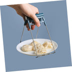 LABRIMP 2pcs Anti-hot Bowl Clip and Plate Clamp Set Non-slip Kitchen Gadget for Home Use Dark Blue Bowl and Saucer Holders Essential Cooking Tools for Safe Serving and Handling