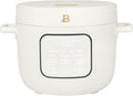 14 Cup Electric Rice Cooker, Programmable Grain Cooker with Automatic Keep Warm, Touch Display, Ceramic Nonstick Inner Pot and Steam Tray (White Icing)
