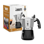 Bialetti Brikka Moka Pot - Crema-Rich Stovetop Espresso Maker, Italian Coffee Maker, 2 Espresso Shots (3.4 oz - 100 ml), Black