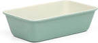 Martha Stewart Gallen 9-Inch Nonstick Carbon Steel Loaf Pan – Teal, Durable Bakeware for Even Baking and Easy Release